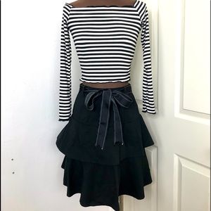 Black & White CropTop SZ S